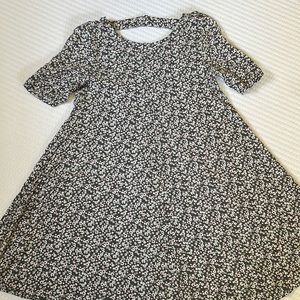 Flower Print Girls Dress